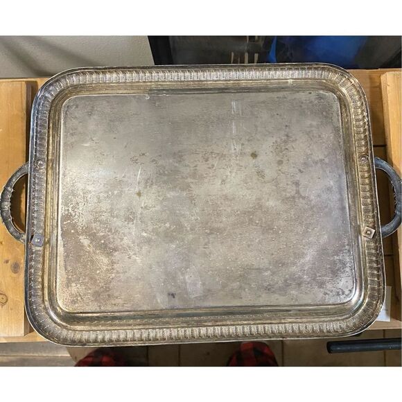 Antique 1890’s Polish Guilloshed tray from Bros. Buch - Picture 5 of 6